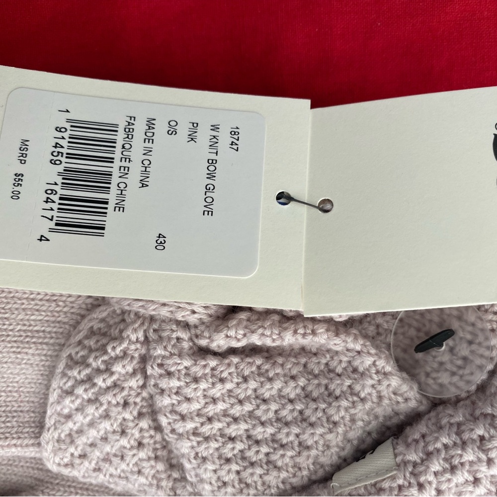 UGG beige knit hand gloves